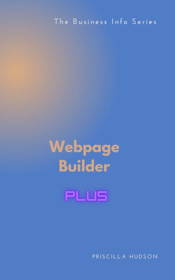 User friendly Website page builder back book cover